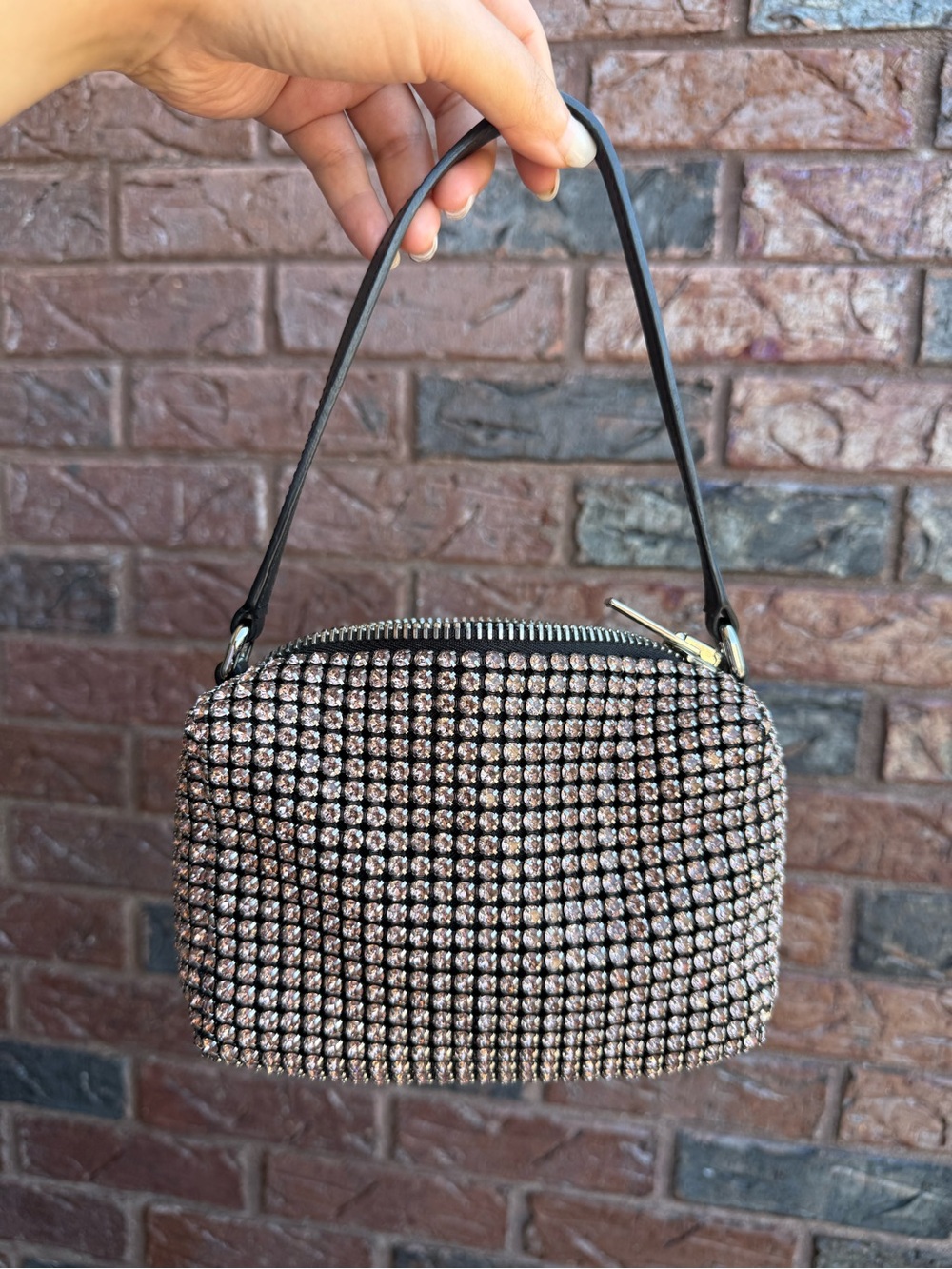 Alexander Wang Large Pink Rhinestone Heiress / Sport Pouch Bag - Like New!